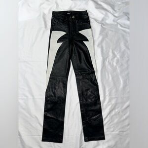 Free People X Deadwood Leather pants (XS)